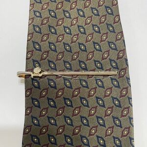 Vintage HICKOK Men’s Gold-tone Fly Fishing Rod and Reel Tie Clip Made In USA